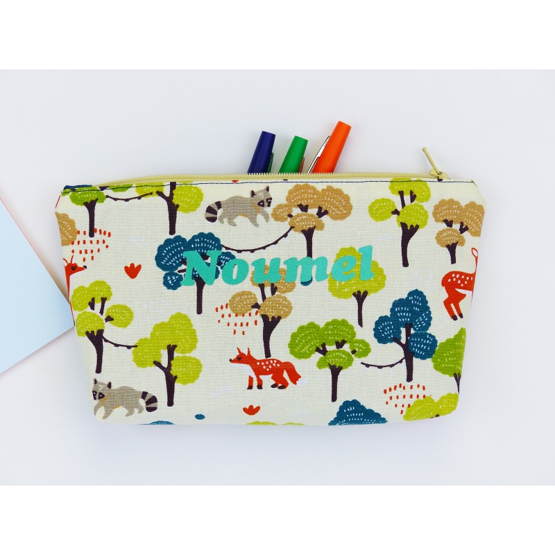 Une jolie trousse aux couleurs de la forêt
