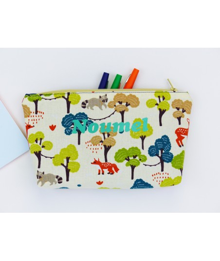 Une jolie trousse aux couleurs de la forêt