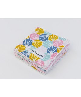 Les lingettes réutilisables Origami rose