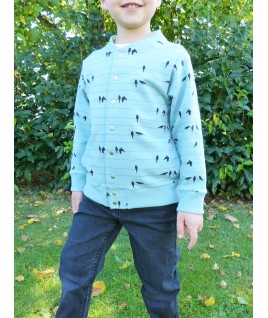 Le bomber pour enfant, collection Oiseaux, fabrication française