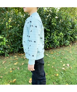 Le bomber pour enfant, collection Oiseaux, fabrication française