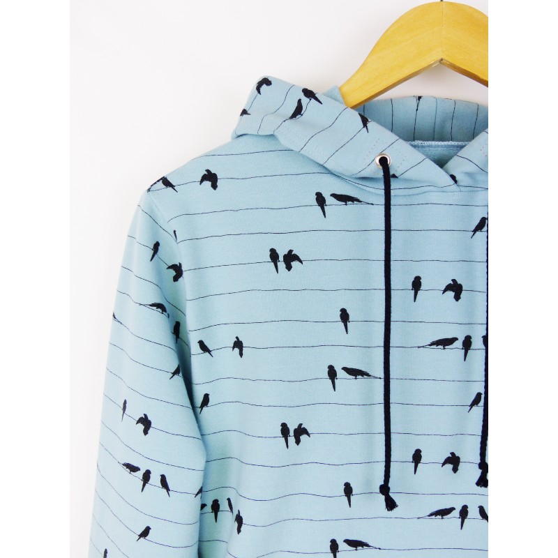 Le hoodie est en tissu bio Le hoodie est en tissu bio