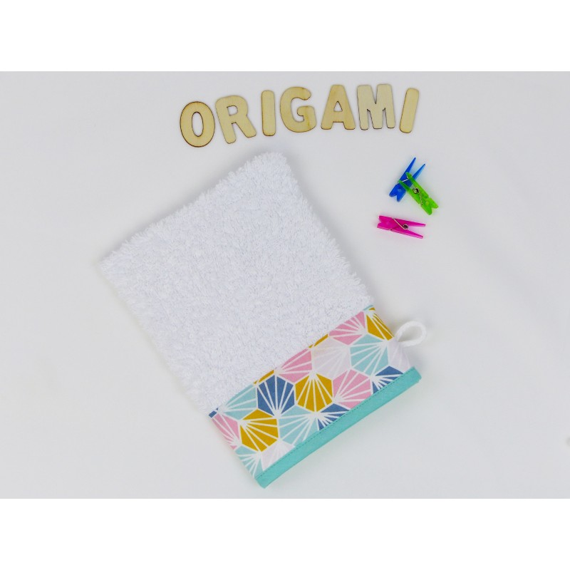 Le gant de toilette en tissu bio