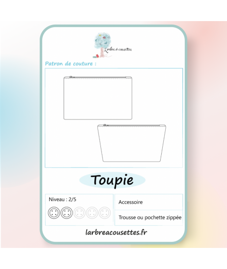 Le patron de couture de trousse, pour débutant