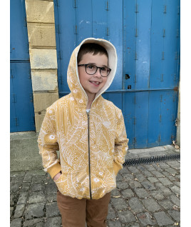 Patron de couture : le sweat zippé Dino