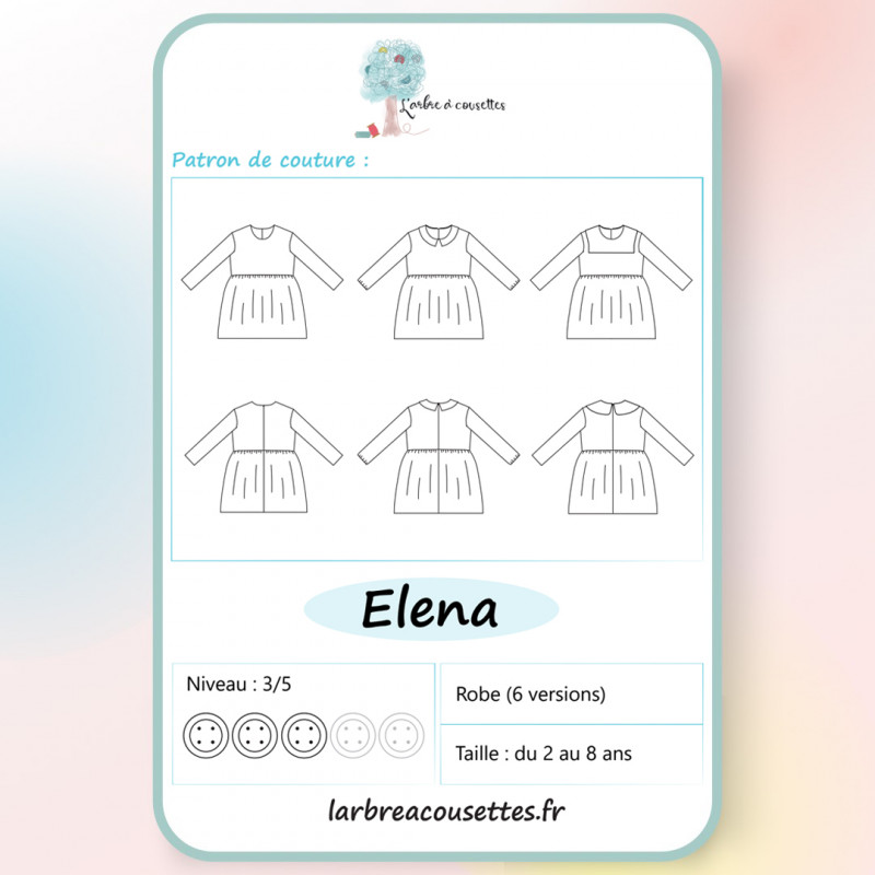 Patron de couture de robe pour enfants Patron de couture de robe pour enfants