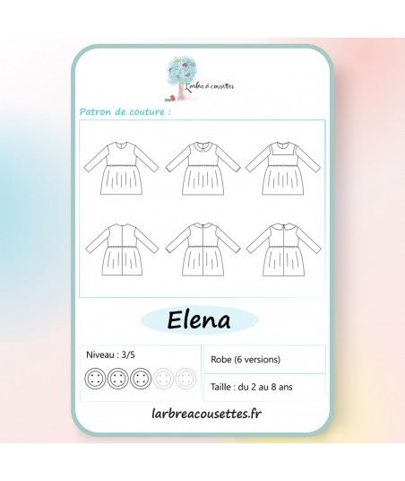Patron de couture de robe pour enfants