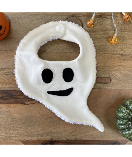 Bavoir fantôme bandana thématique Halloween pour bébé