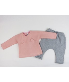 Le sweat bébé ourson rose