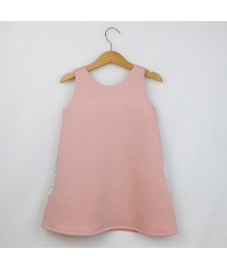 La robe trapèze Birdy rose