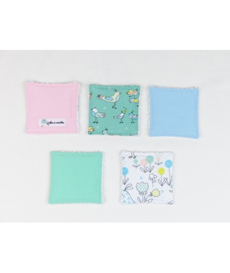 Les lingettes réutilisables Oiseaux