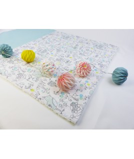 Tous les matériaux de cette couverture sont certifiés oeko tex et sains pour bébé