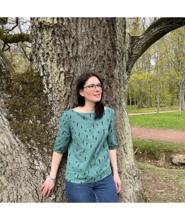 Très nature, cette blouse vous accompagnera dans les balades en forêt