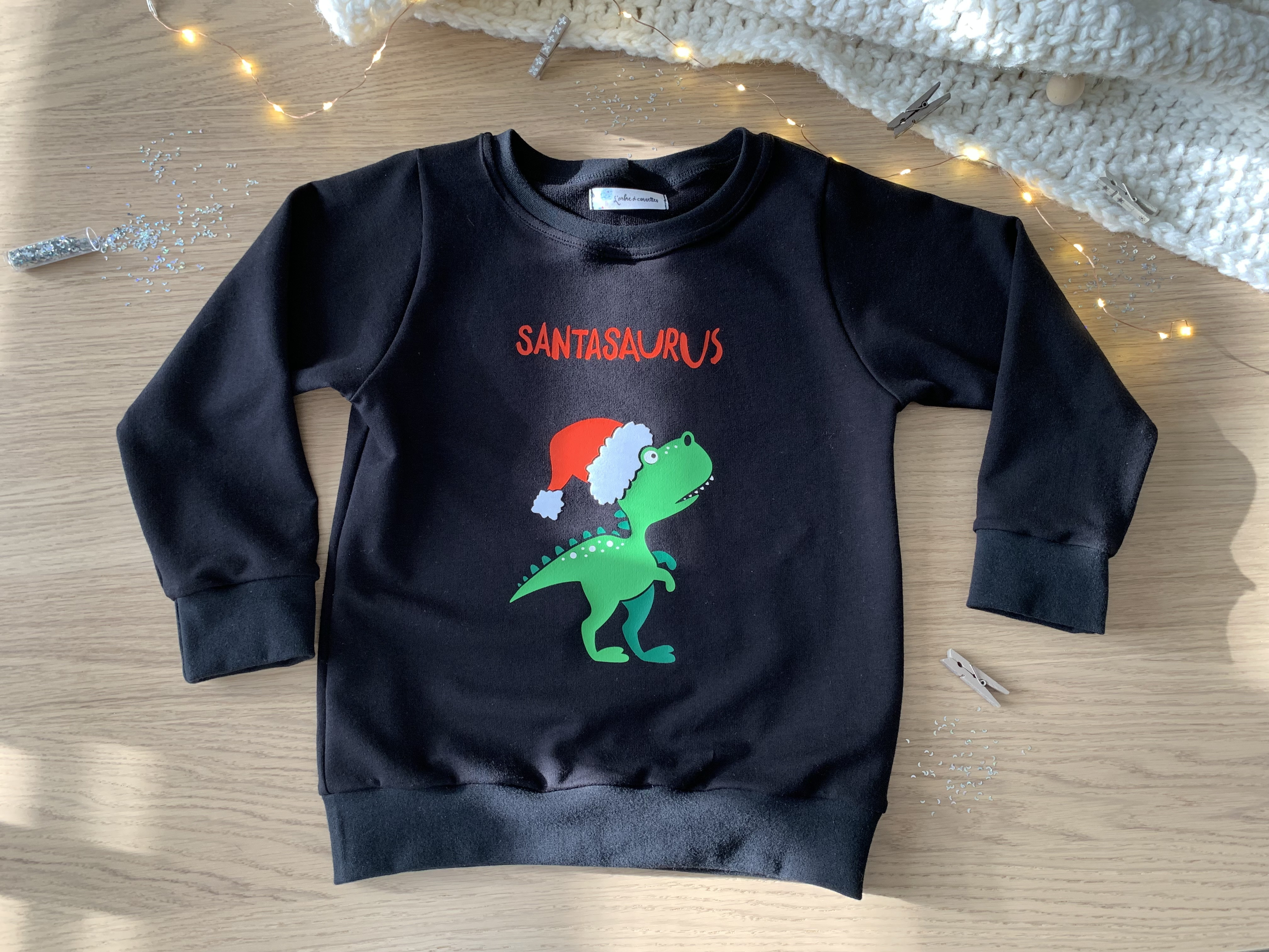 Le résultat final du pull de Noël