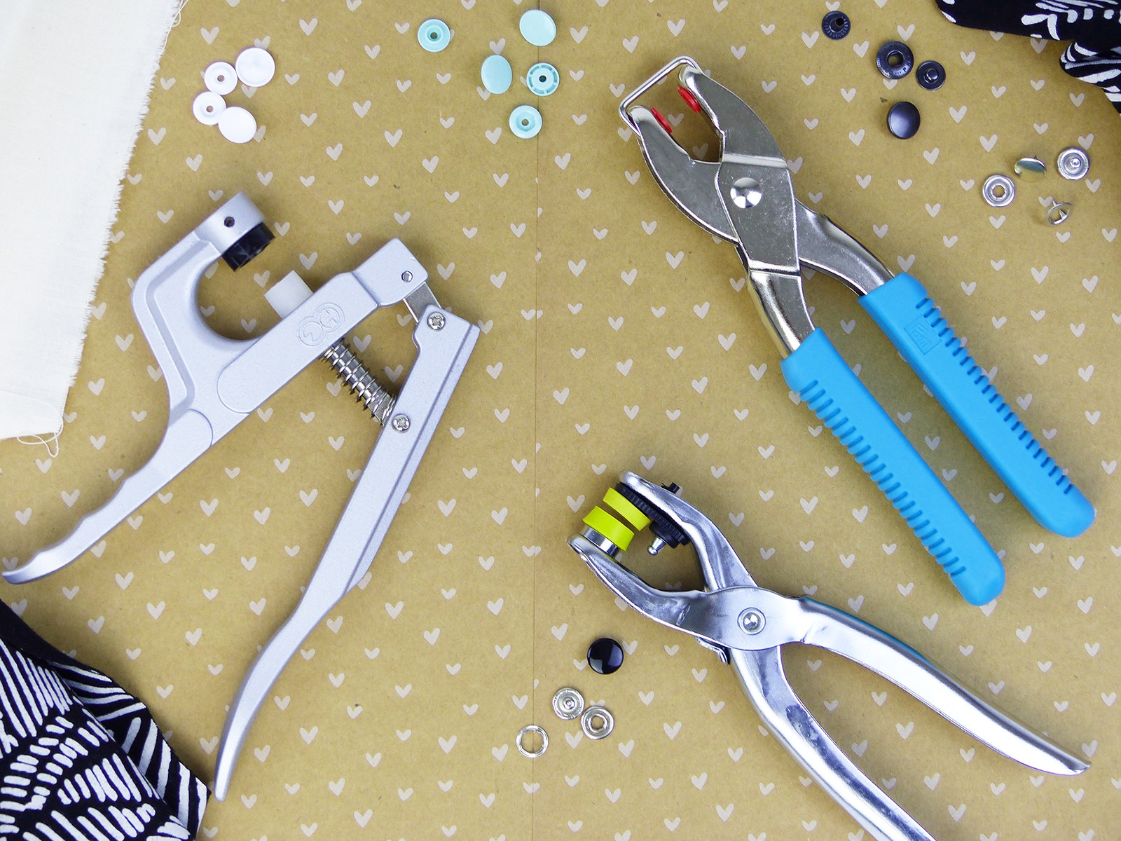 Mon test de trois pinces à pressions